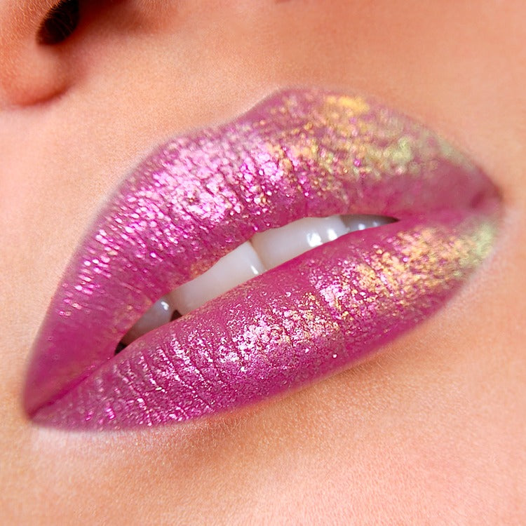 pink glitter lipgloss