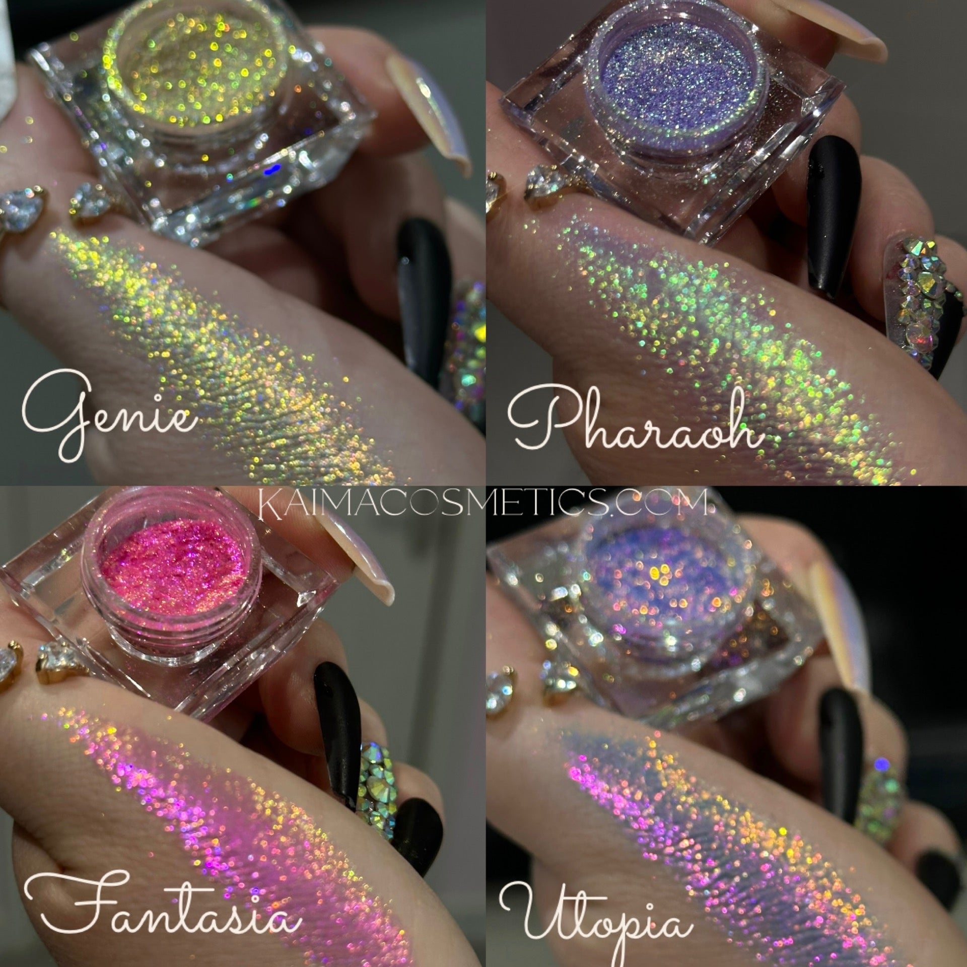 Mix & Match any 8 loose glitter pigments ( Glistening pigment mix included )