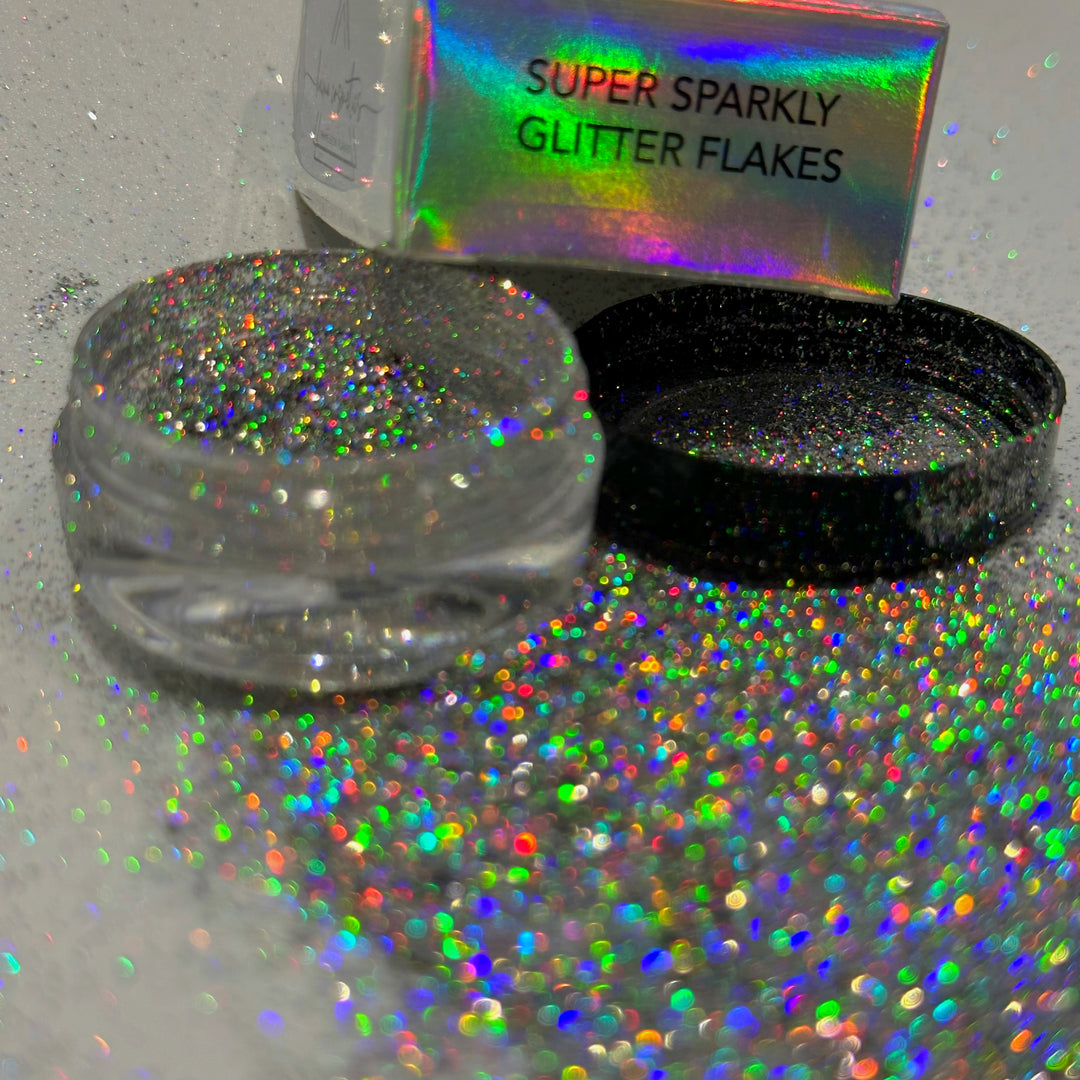 Holographic glitter flakes