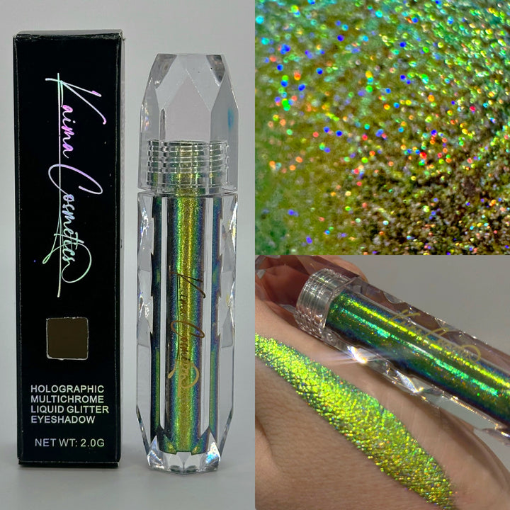 Holographic Multichrome Liquid Glitter Eyeshadow - Emerelda