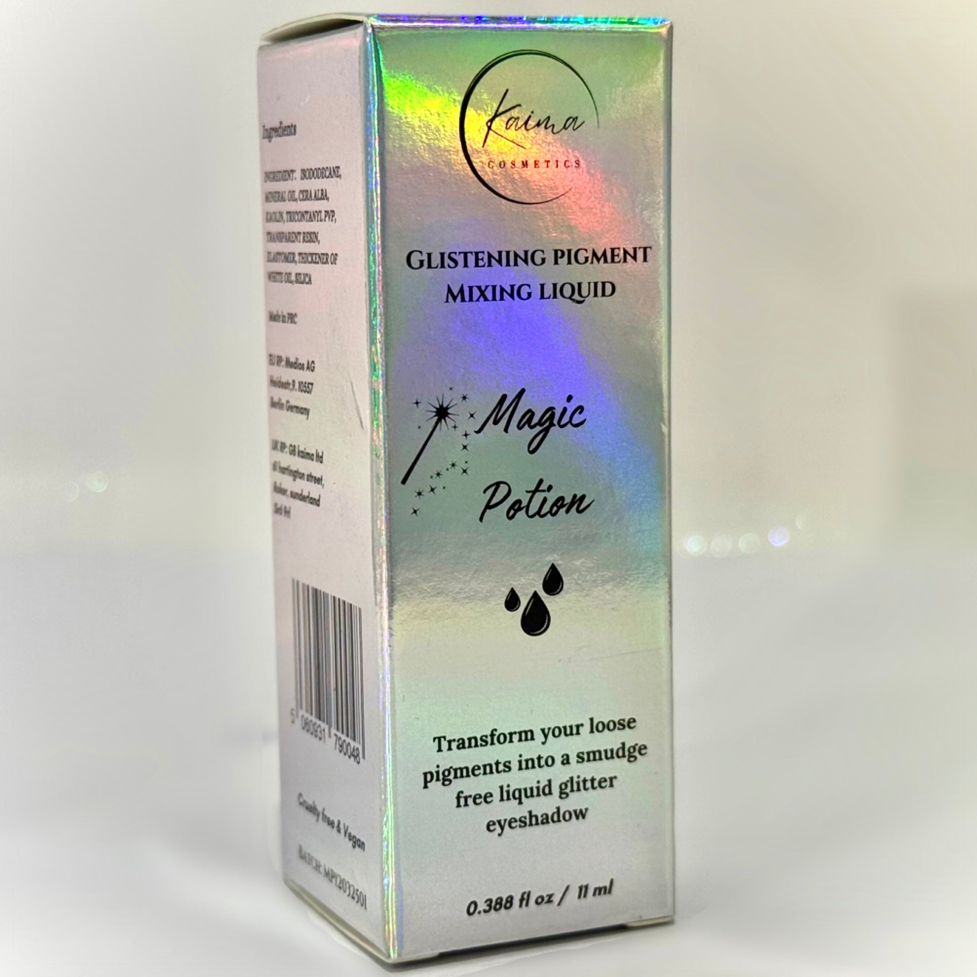 Loose glitter mixing liquid