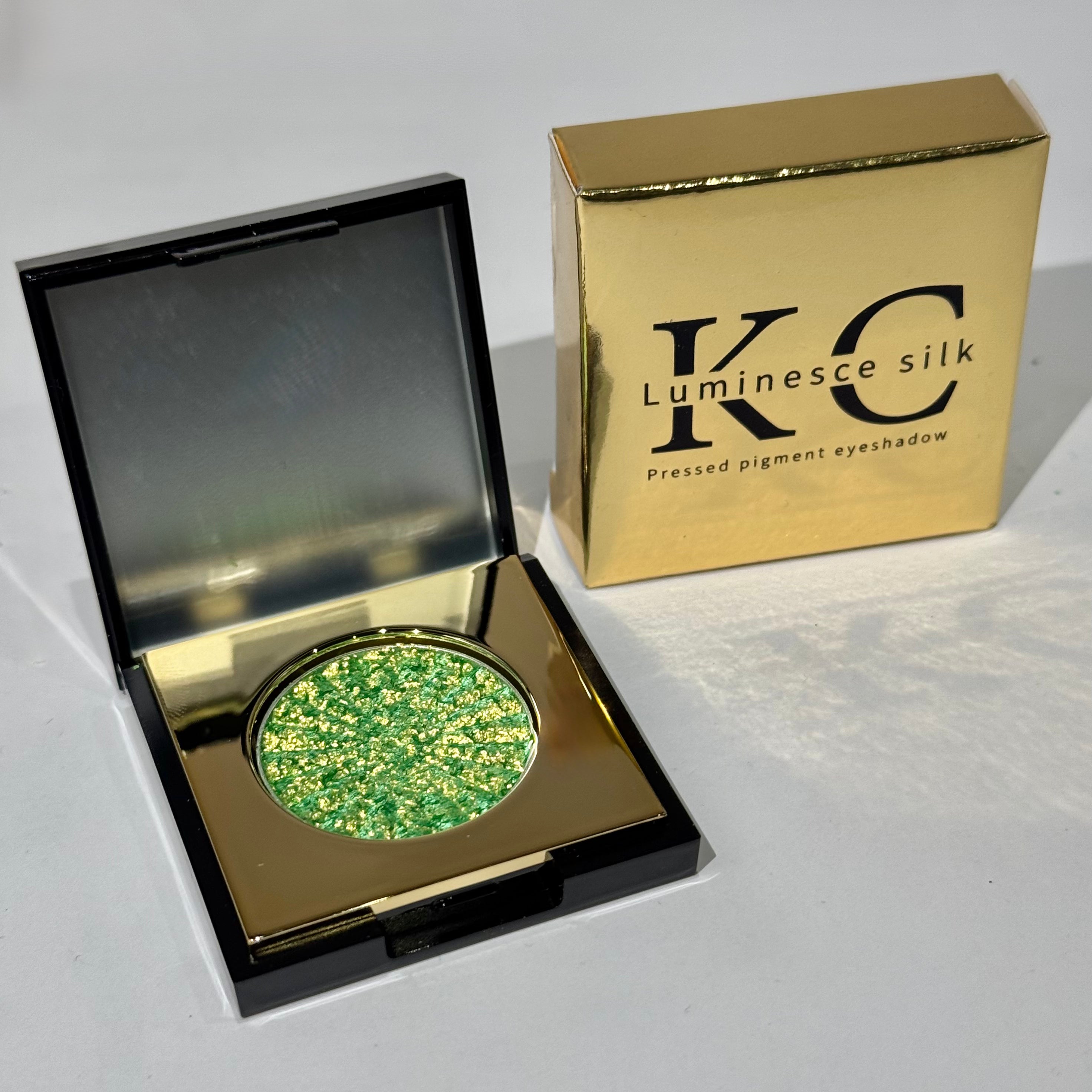 Green glitter eyeshadow