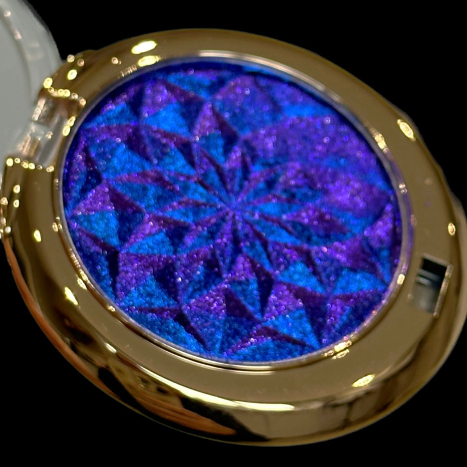 blue purple multichrome pressed eyeshadow