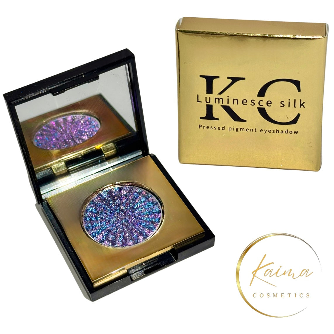 Multichrome blue purple eyeshadow