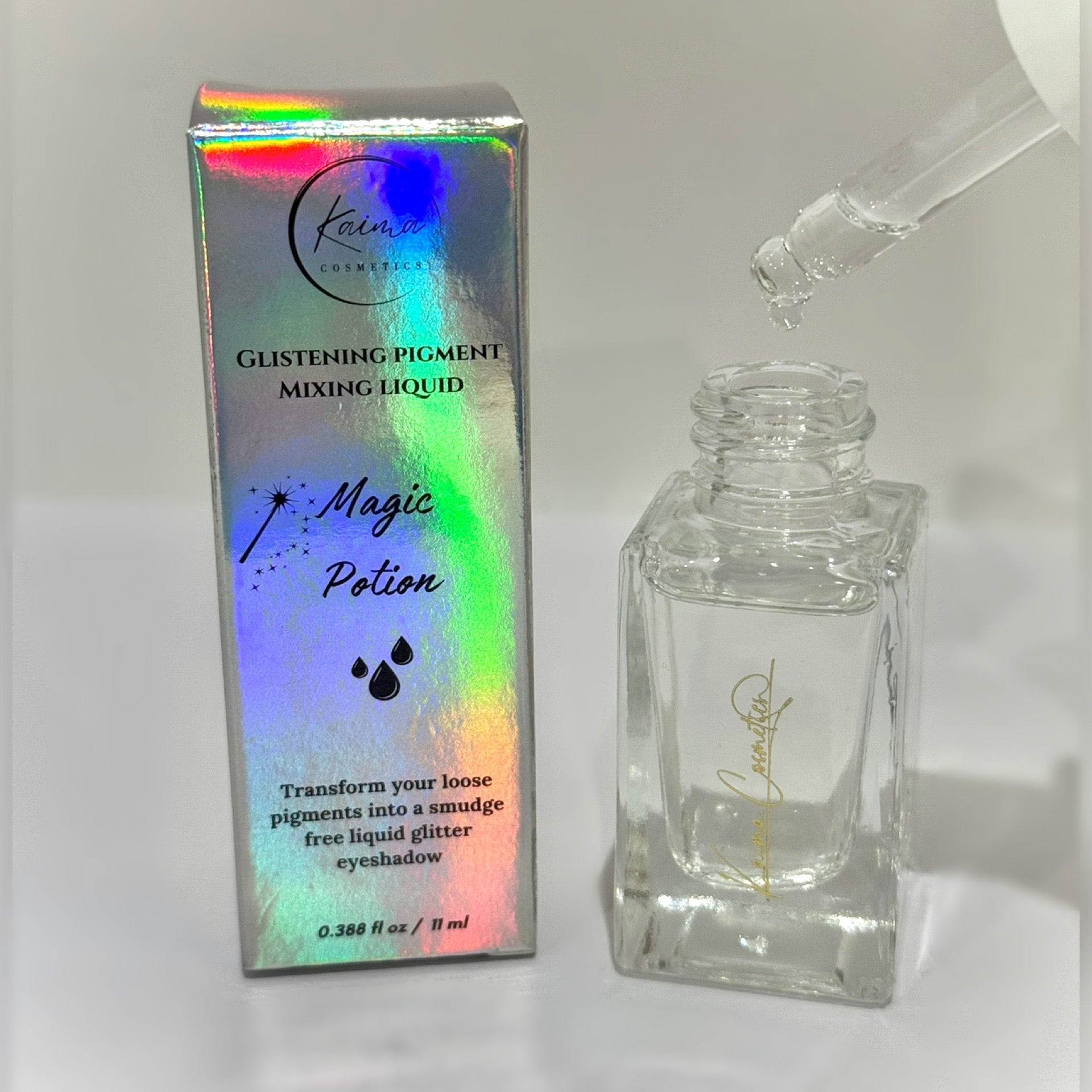 Glitter pigment mixing medium