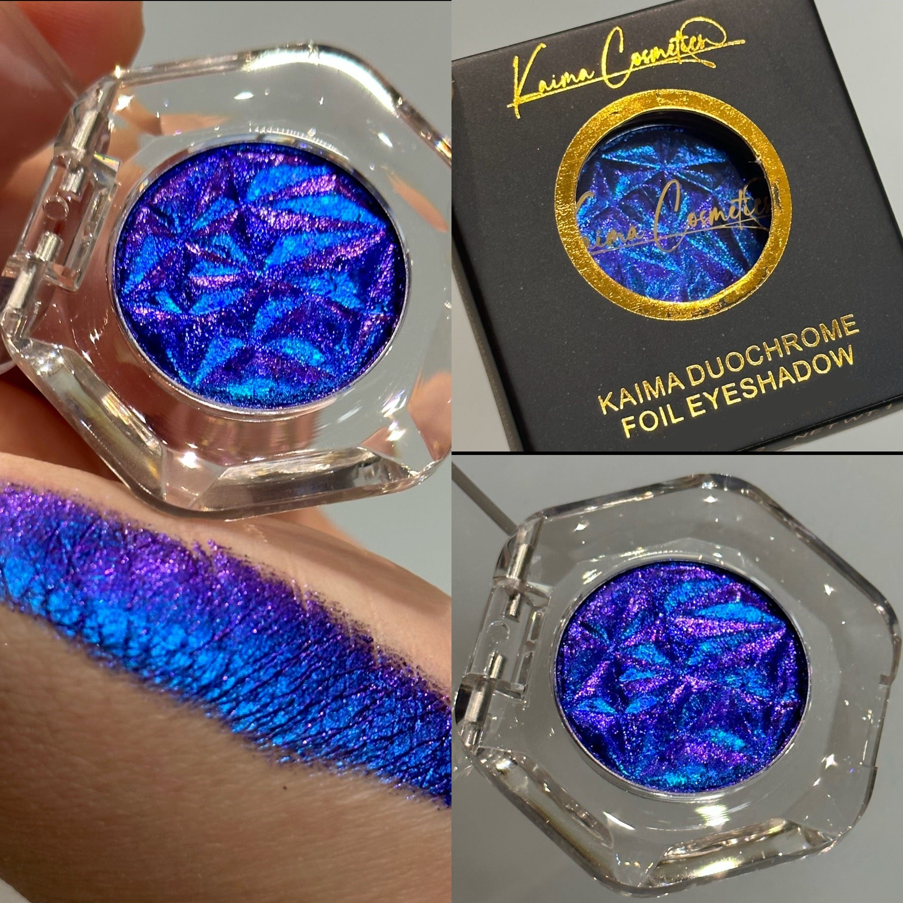 Blue purple Multichrome eyeshadow