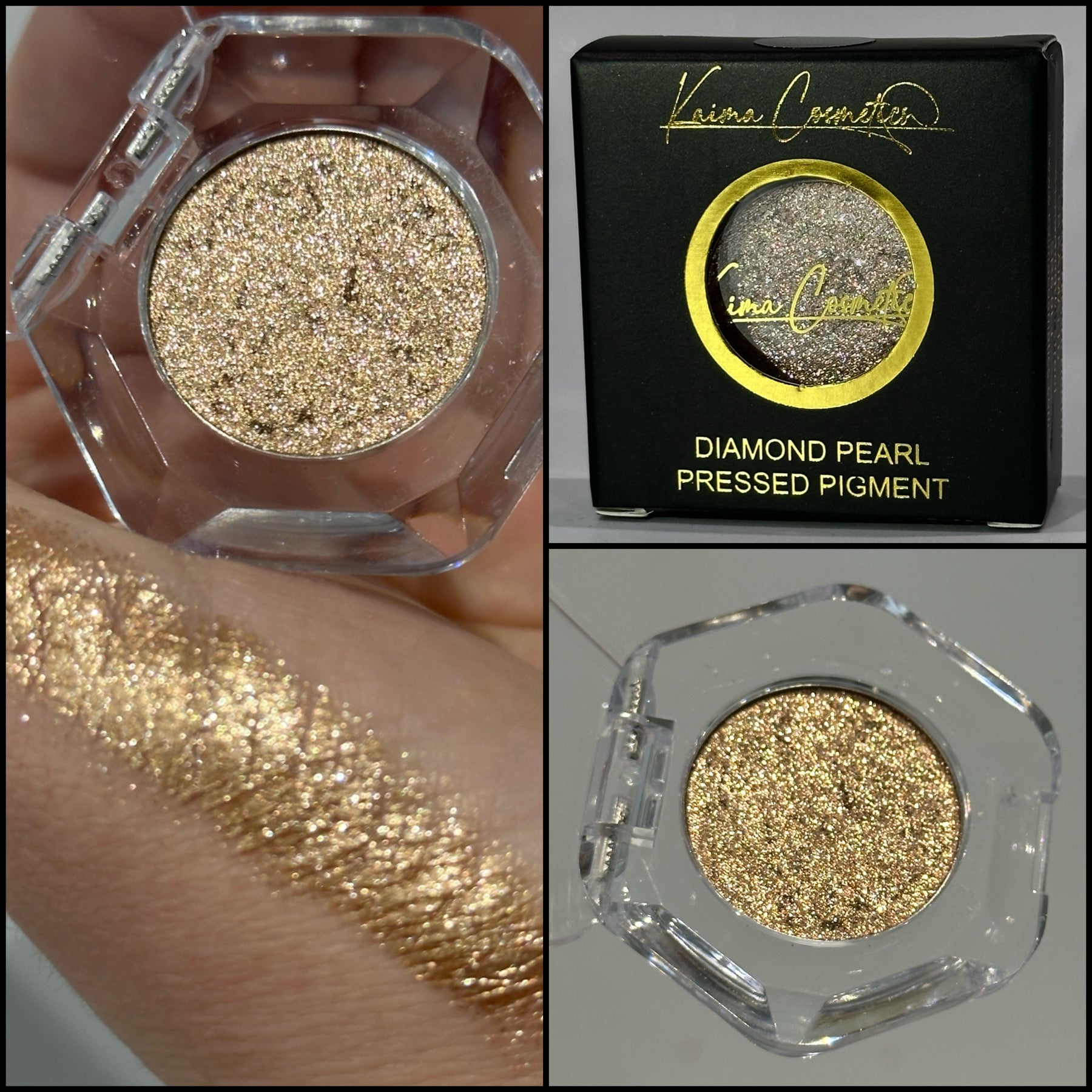 Light bronze pressed glitter eyeshadow pigment