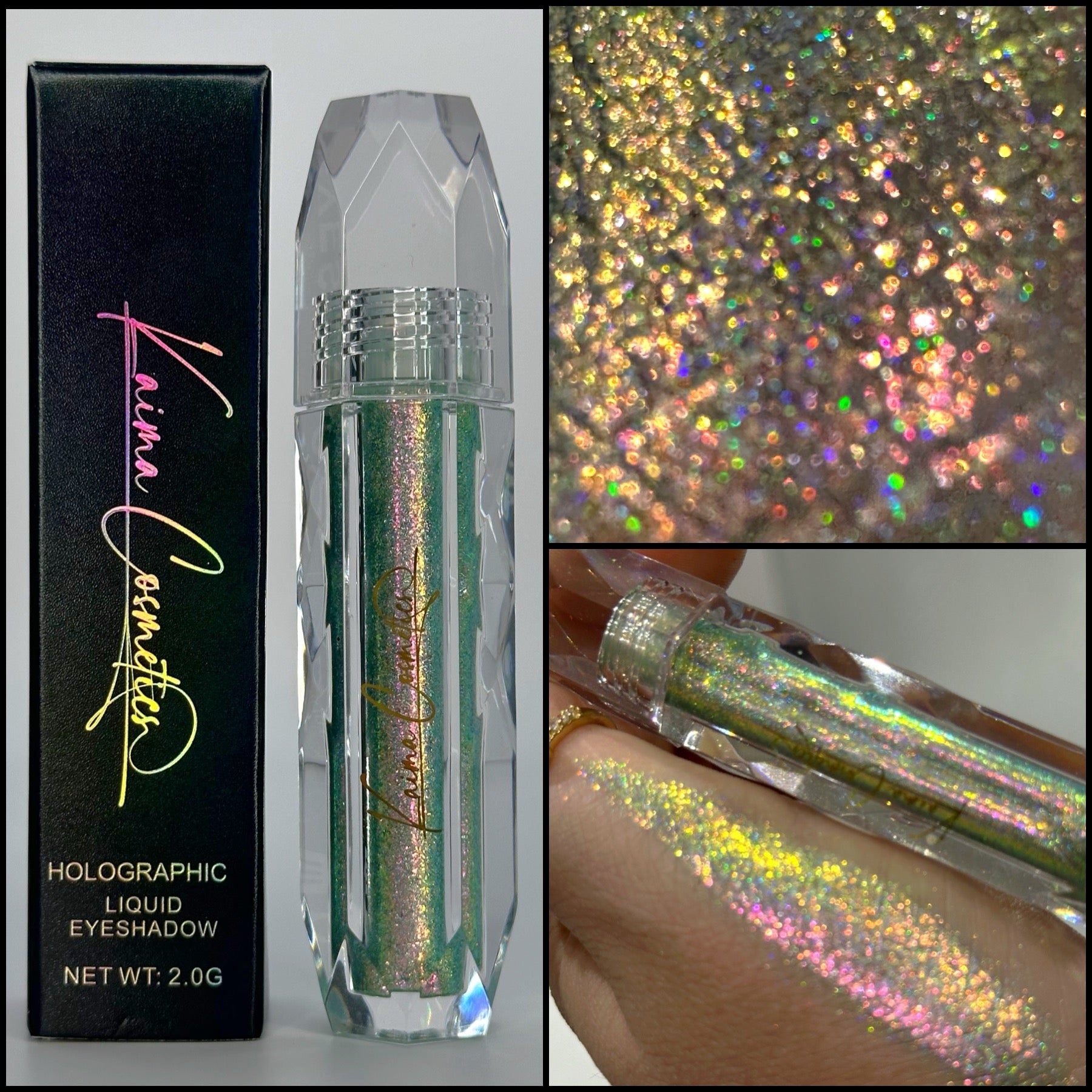Holographic Multichrome liquid glitter eyeshadow