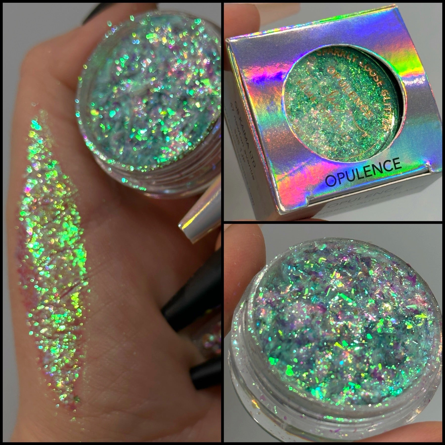 Chameleon glitter nail flakes