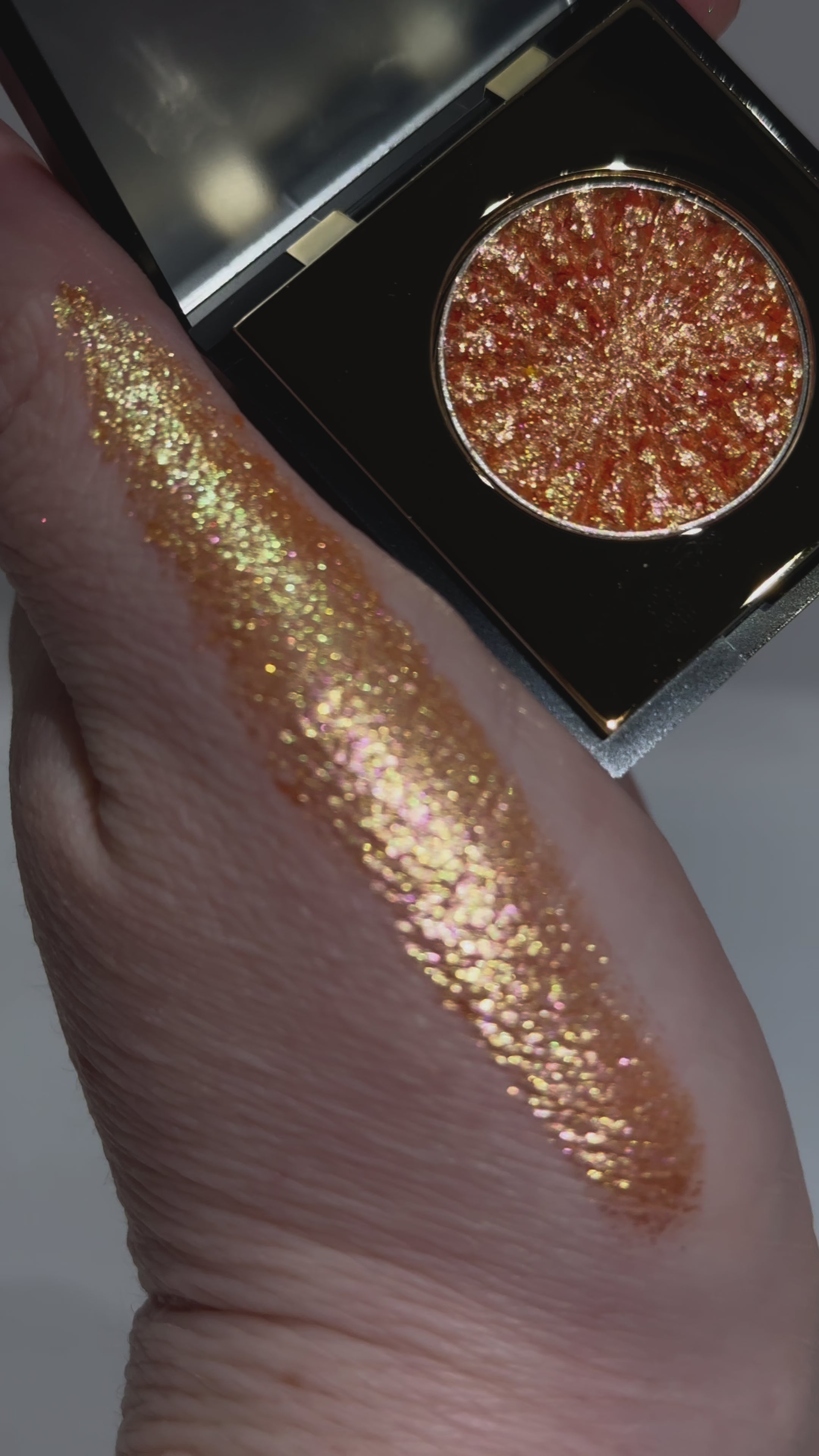 swatch video of stardust glitter eyeshadow