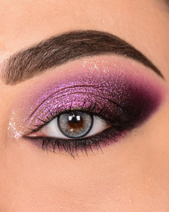 Purple smoky eyeshadow makeup tutorial 