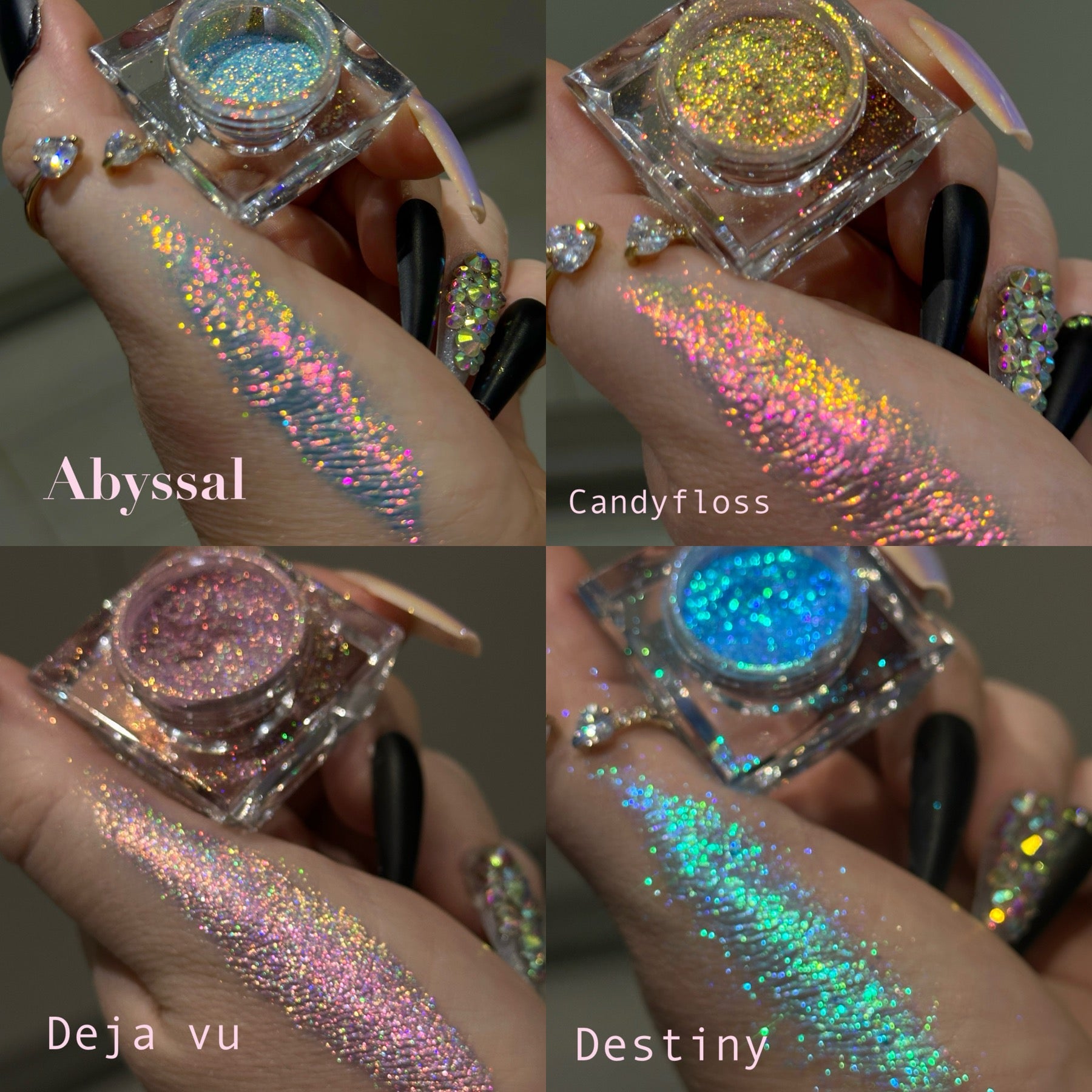 Choose any 8 glitter pigments ( Glistening pigment mix included ) PRE ORDER