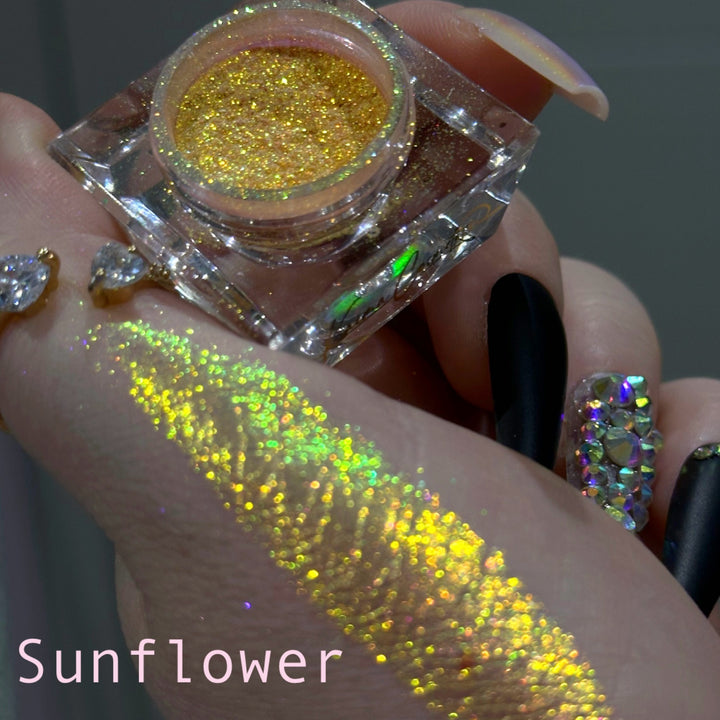 Choose any 4 Multichrome/holographic glitter pigments ( Glitstening pigment mix included )