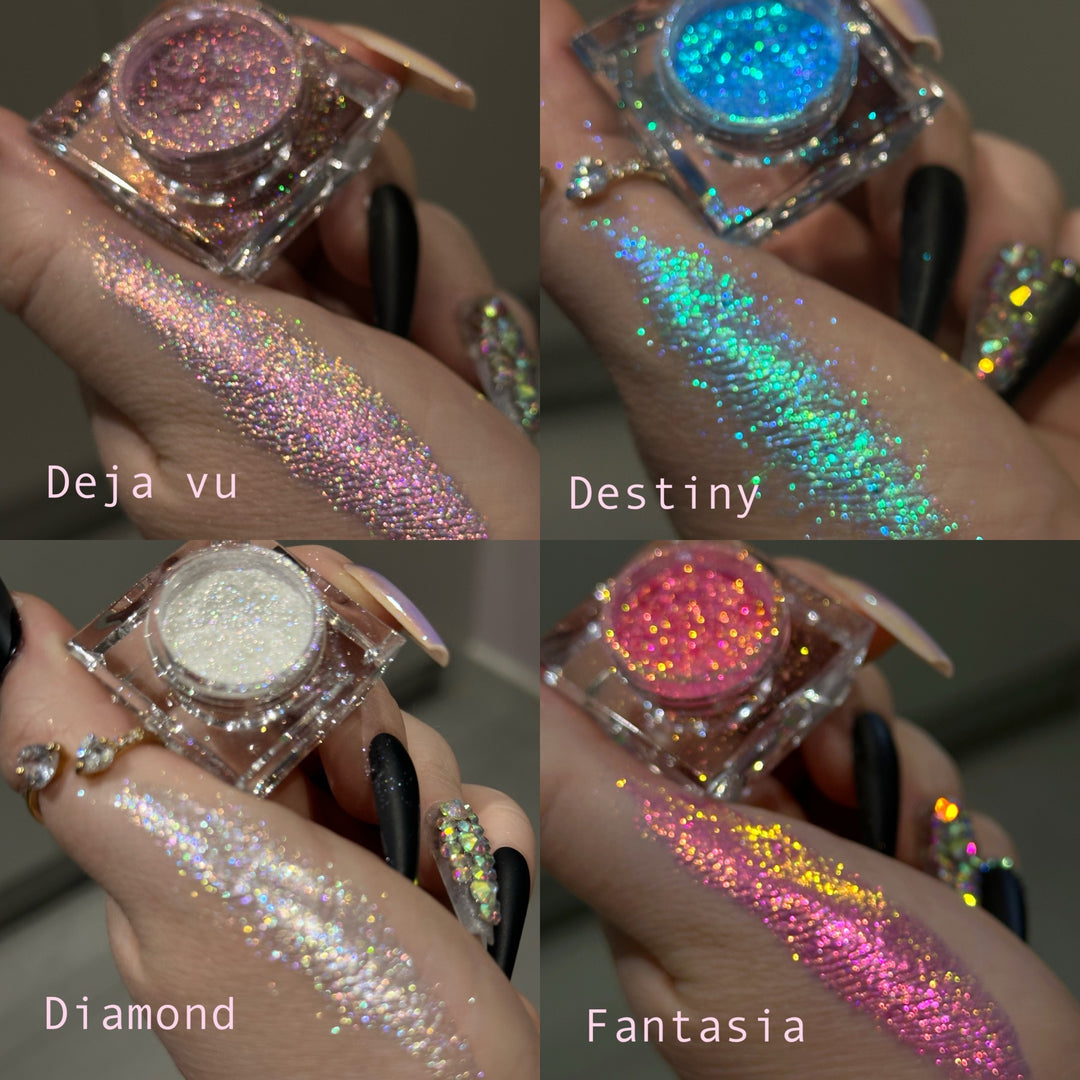 Choose any 4 glitter pigments ( Glistening pigment mix included  )