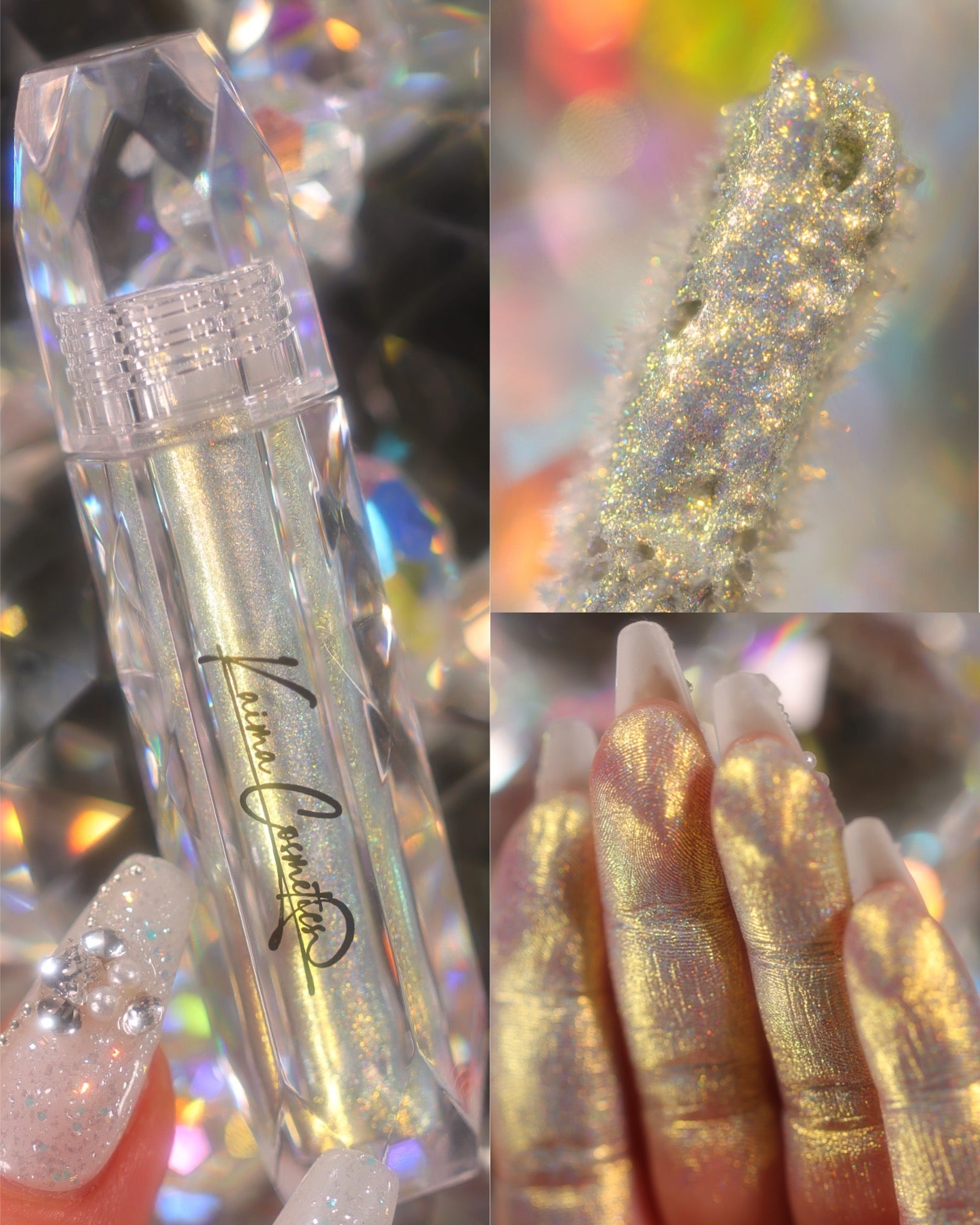 Holographic liquid glitter eyeshadow - Billionaire