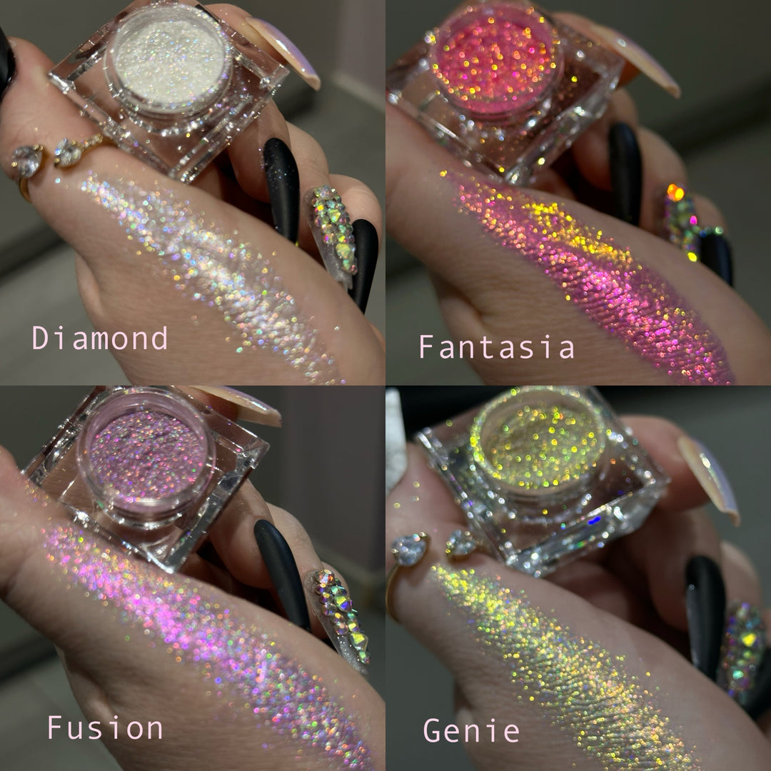 Choose any 8 glitter pigments ( Glistening pigment mix included )