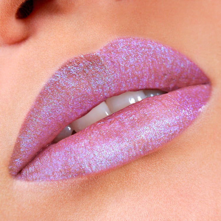 lilac purple sparkly lipgloss