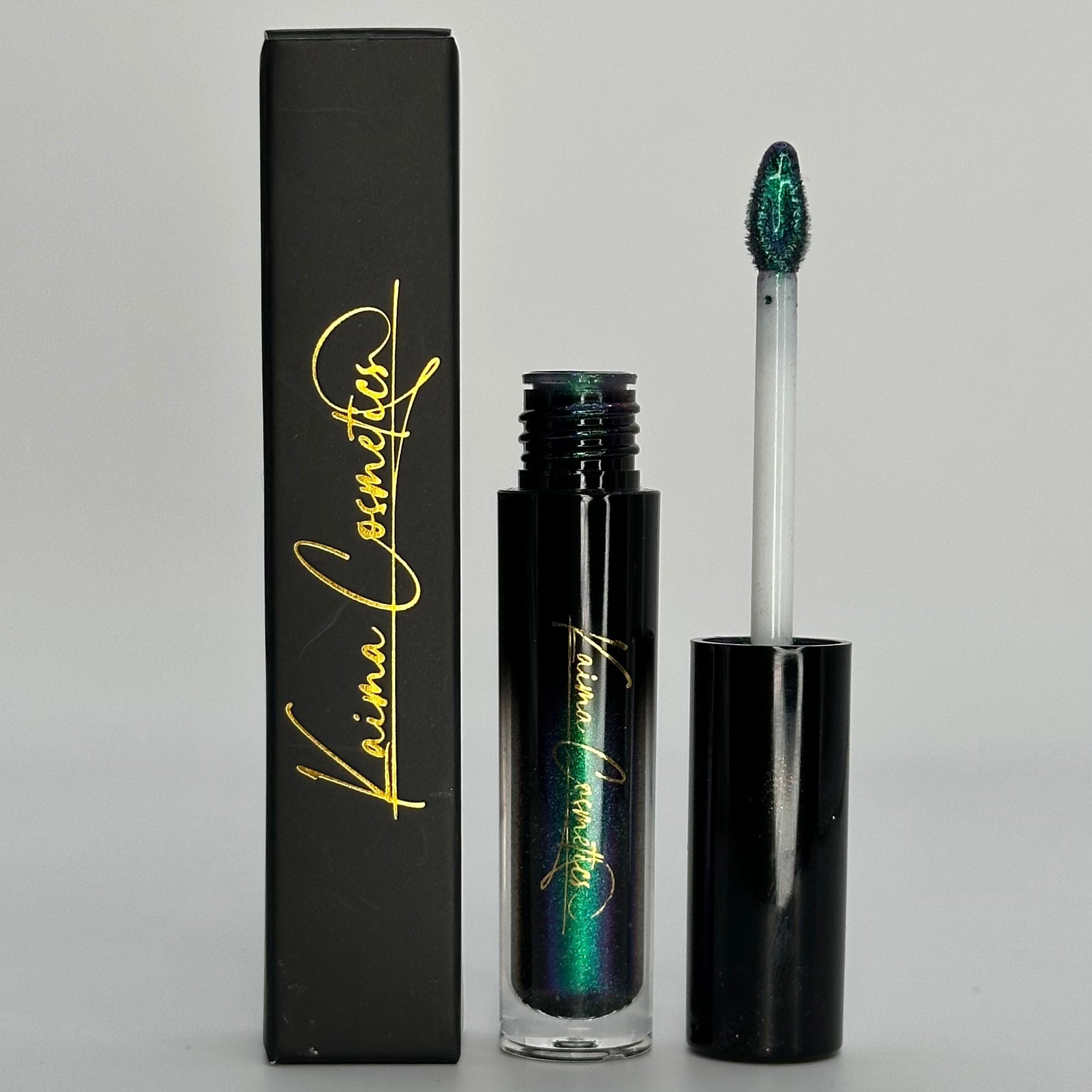 Multichrome green purple glitter lipgloss 