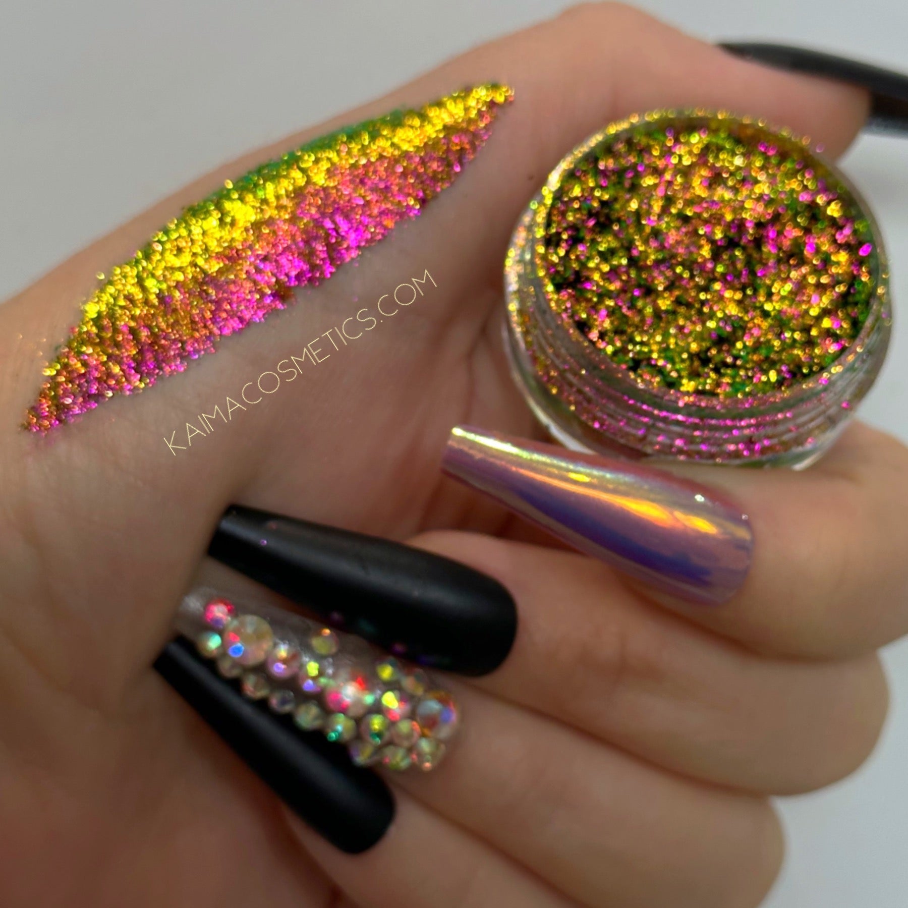 Multichrome chameleon nail eyeshadow flakes