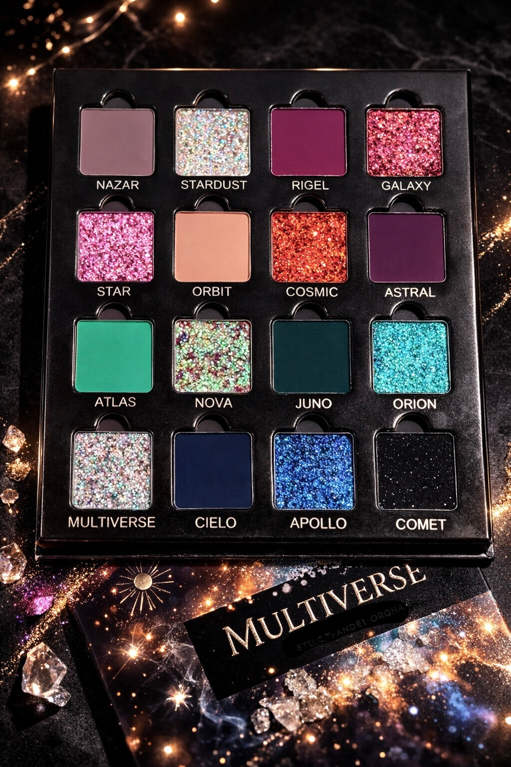 Multiverse Multichrome Holographic Magnetic Eyeshadow Palette