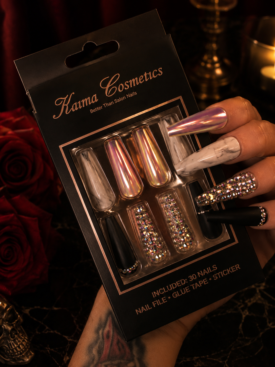 Press on nails - Gothic glam