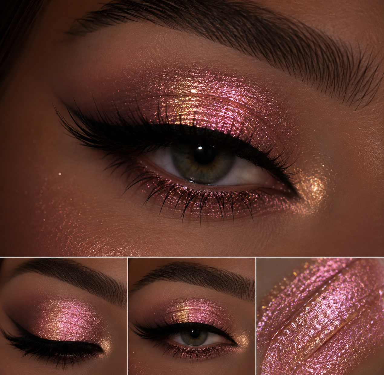 Holographic Multichrome Liquid Glitter Eyeshadow - Blossom