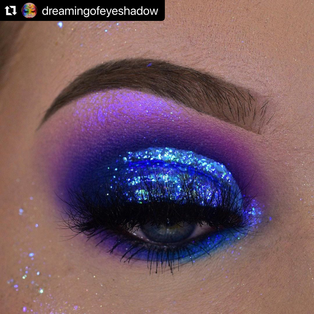Chameleon Eyeshadow Ultra Fine Glitter Laser Blue Purple Eye Beauty Makeup  1Pcs