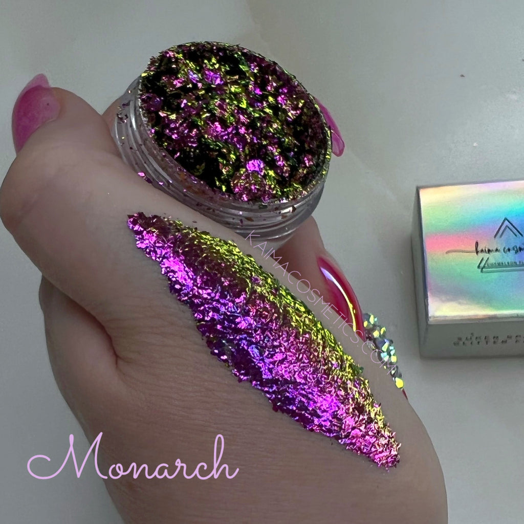KCF811 High quality new sparkly multichrome Chameleon Flakes for nails eye  shadow