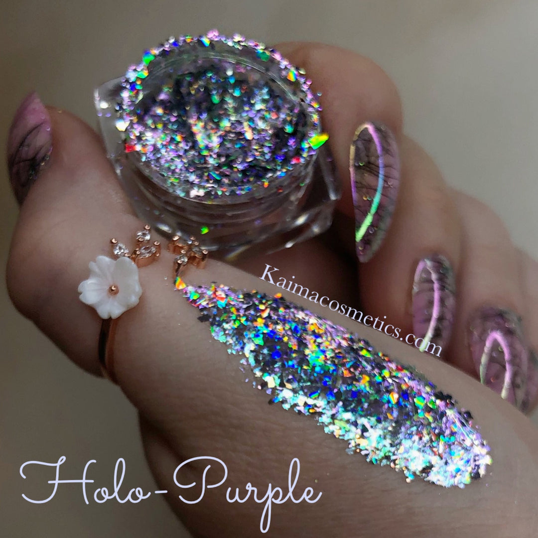 Chameleon eyeshadow flakes - Holo purple